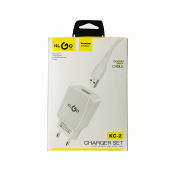 KLGO KC2 Lightning USB Charger (Cable + Socket)