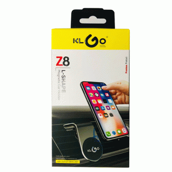 KLGO Z8 Magnetic Car Holder L-Shape Air Outlet Bracket - Black