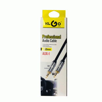 KLGO Professional Stereo Audio Cable 3.5mm 1M Male to Male - Black