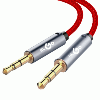 KLGO Professional Stereo Audio Cable 3.5mm Male to Male - Red