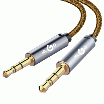 KLGO Professional Stereo Audio Cable 3.5mm Male to Male - Gold
