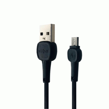 KLGO 2.4A Colorfull Fast Charging (MICRO USB) Data Cable 1.0m - Black