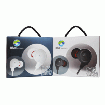 Blue Spectrum Universal Earphone D-36-Black