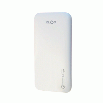 KLGO 10000mAh Ultra Thin Qualcomm 3.0 Quick Charge Power Bank (KP-57) - White