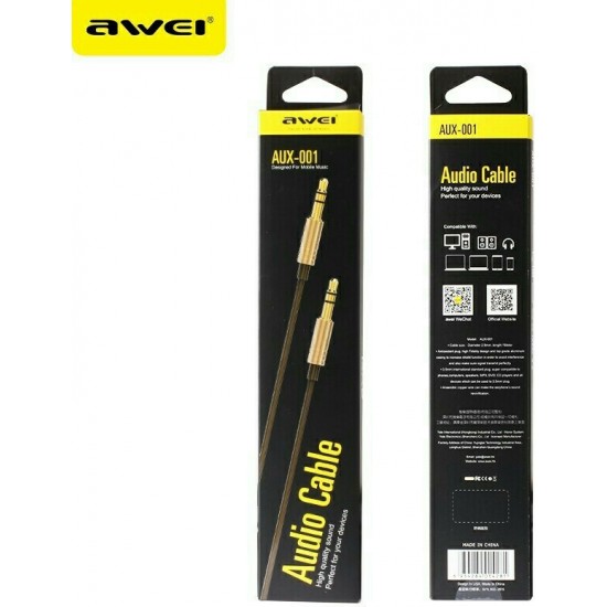 Awei AUX-001 Cable 3.5mm male - 3.5mm male 1m