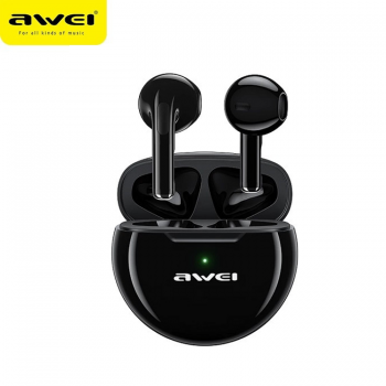 AWEI T17 Bluetooth Ακουστικά TWS με Θήκη Φόρτισης - Black