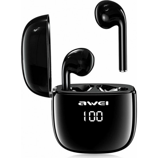 Ακουστικά Bluetooth Awei T28P TWS Smart touch Double Ear Wireless - Black Ακουστικά Bluetooth Awei T28P TWS Smart touch Double Ear Wireless - Black