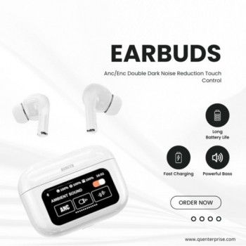Λευκά Ασύρματα Bluetooth Ακουστικά με Αίσθηση Αφής 