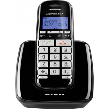 Motorola S3001 Ασύρματο Τηλέφωνο για Ηλικιωμένους με Aνοιχτή Aκρόαση - Μαύρο