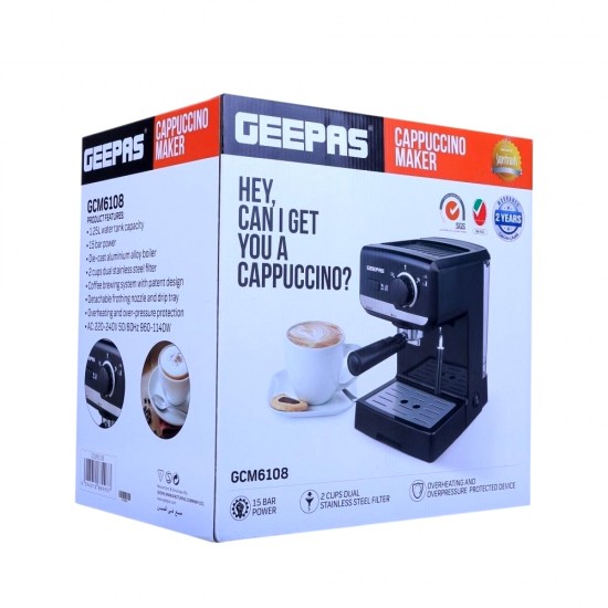  Geepas Cappuccino Maker, 1.5 L