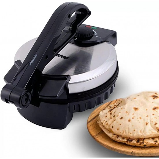 Geepas GCM5429 Stainless Steel Chapati Maker With Non Stick Coating Plate 900 watts