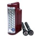 Geepas Rechargeable LED Lantern & 2Pcs Torch | Emergency Lantern with Light Dimmer Function | 24 Pcs Super Bright LEDs