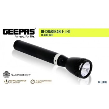 Geepas CREE LED Torch - Rechargeable LED Flashlight - Pocket Size