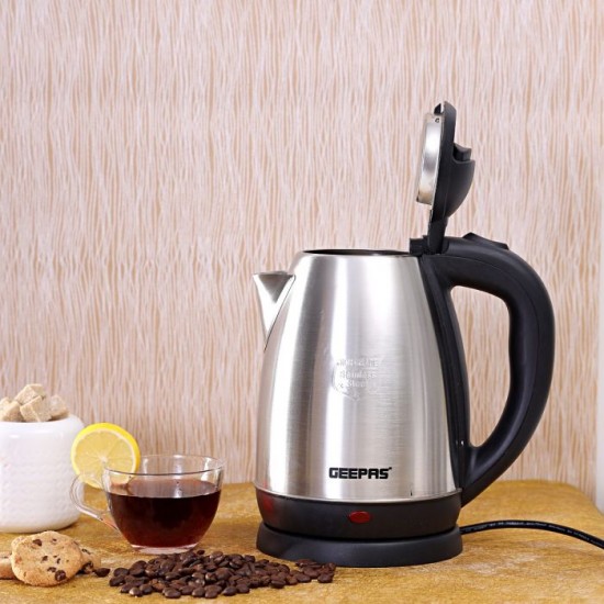 Geepas 1.8L Electric Kettle Stainless Steel Cordless Kettle