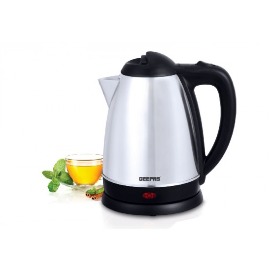 Geepas 1.8L Electric Kettle Stainless Steel Cordless Kettle