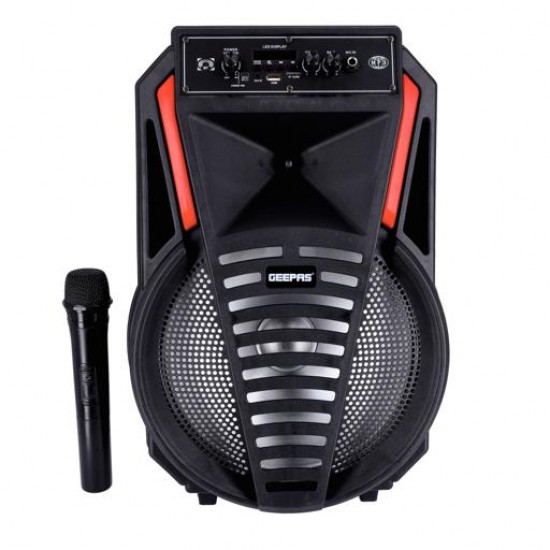 Geepas Rechargeable Speaker | Powerful sound quality with 30000W PMPO