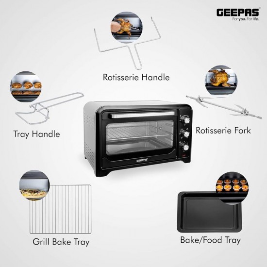 Geepas Electric Oven | 42 Ltr | 2000W