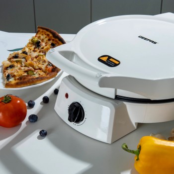  Geepas Portable Design 1800W Pizza Maker with 32 Cm Non-stick Baking Plate & Power-On Indicator