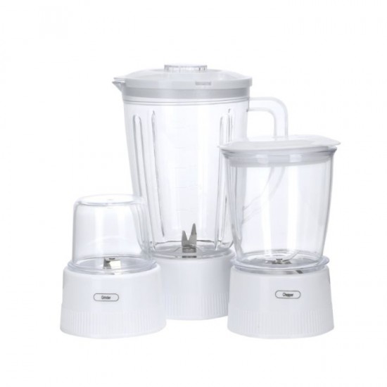 GEEPAS GSB2031 4 In1 1.6 LITER Plastic Jar Super Blender 600W - WHITE (UK Plug)