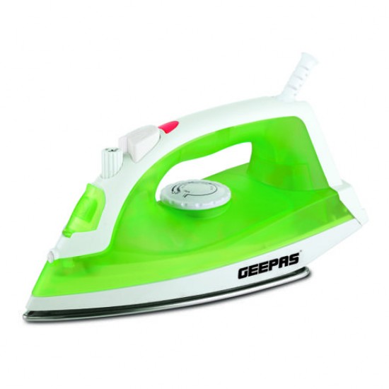 Geepas Multifunctional Steam Iron for Crisp Ironed Clothes - Non-Stick Soleplate 1600W