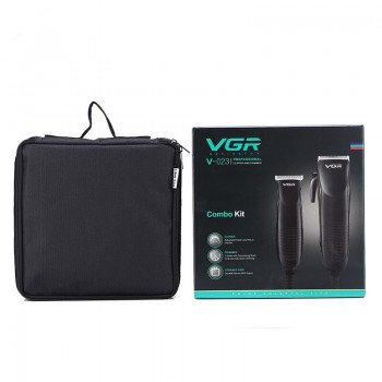 VGR V023 PROFESSIONAL HAIR CLIPPER AND TRIMMER COMBO KIT 