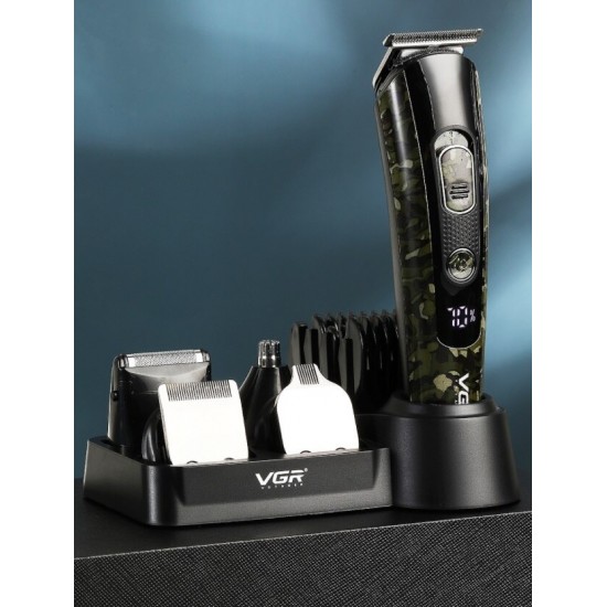 VGR V102 PROFESSIONAL HAIR CLIPPER AND TRIMMER 5IN1 KIT 