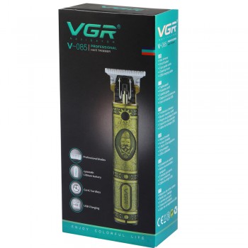 VGR V-085 Gold Ξυριστική Μηχανή Προσώπου Επαναφορτιζόμενη