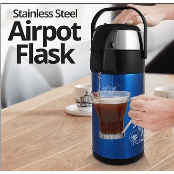 Cyber CYAP-3040S Θερμός Καφέ Stainless Steel Airpot Flask 4 Liter - κοκινο