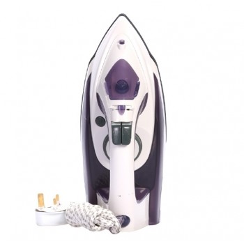 Sanford SF78CI Non-Stick Sole Plate Electric Steam Iron 2200W (200ml Water Tank) - Purple & White (UK Plug)