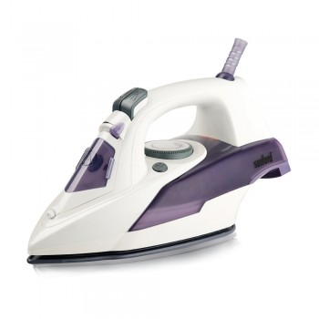Sanford SF78CI Non-Stick Sole Plate Electric Steam Iron 2200W (200ml Water Tank) - Purple & White (UK Plug)