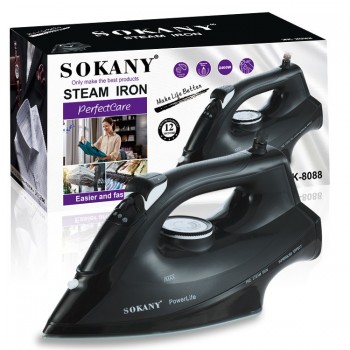 Sokany SK-8088 electric Steam Mini handheld large iron 2400W Self-Cleaning Iron (200ml) Water Tank