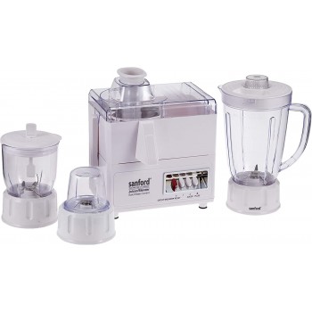 SANFORD SF5501JB BS 4 In 1 Juicer Blender 400 Watts 1.6 Litre UK Plug - White