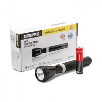Geepas Gfl4658 Rechargeable Led Flashlight, Set Of 3