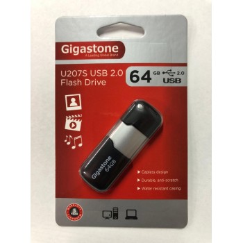 Gigastone Flash Drive Usb 2.0 U207S 64Gb Μαύρο Velvet Frame