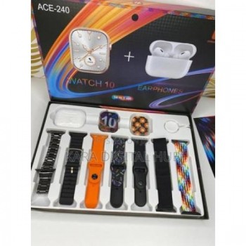 Ace-240 Έξυπνο Ρολόι – 10 σε 1 Σετ Όλα σε Ένα!