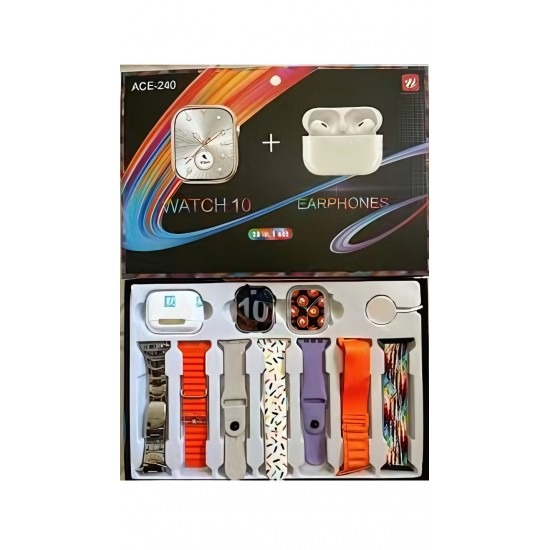 Ace-240 Έξυπνο Ρολόι – 10 σε 1 Σετ Όλα σε Ένα! Ace-240 Έξυπνο Ρολόι – 10 σε 1 Σετ Όλα σε Ένα!