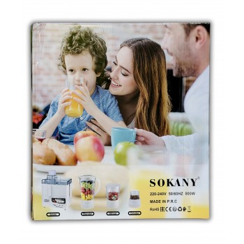 SOKANY JUICE EXTRACTOR 4IN1800W 1500ML