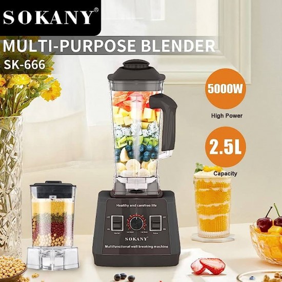 SOKANY Multi Purpose Blender 5000w High Power Food Processor