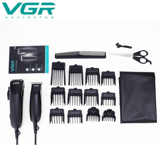 VGR Charger Zero Adjustable Professional Barber Hair Clipper V-023