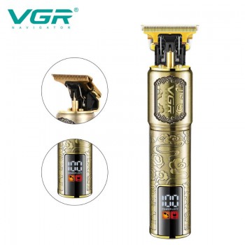 VGR Professional Hair Trimmer with LED Display V-073