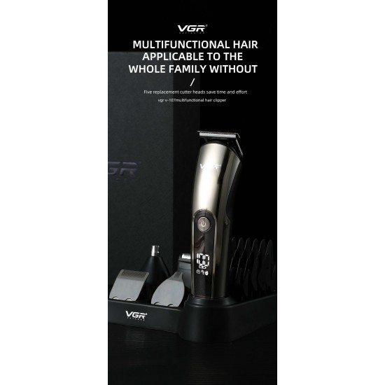 VGR Professional Rechargeable Hair Trimmer Electric hair clipper Shaver Machine For Men V-107