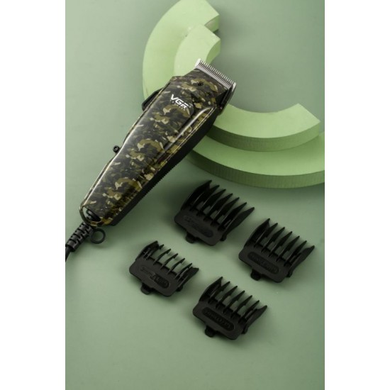 VGR Camouflage Professional Corded Hair Clipper V-126