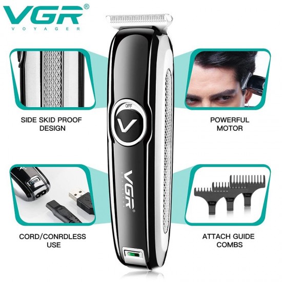 VGR Hair Clipper Beard Trimmer for Men V-168