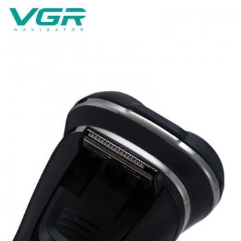 VGR Mens Electric Shaver Whole-Body Waterproof 3D Floating Beard Trimmer with LCD Display V-306