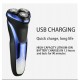 VGR Mens Electric Shaver Whole-Body Waterproof 3D Floating Beard Trimmer with LCD Display V-306