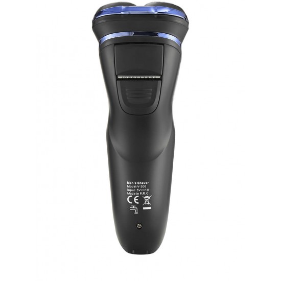 VGR Mens Electric Shaver Whole-Body Waterproof 3D Floating Beard Trimmer with LCD Display V-306