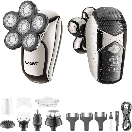 VGR Waterproof Electric Shaver 5 in 1 Men's Shaver Razor V-320