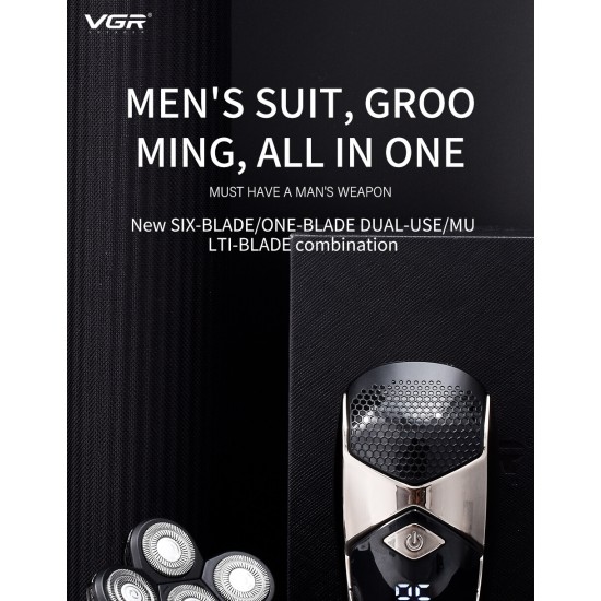 VGR Waterproof Electric Shaver 5 in 1 Men's Shaver Razor V-320
