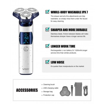 VGR Rechargeable Professional Electric Shaver for Men V-328