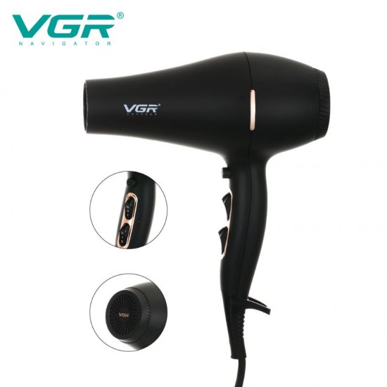 VGR Speed Thermostat High Power Hair Dryer V-433
